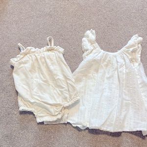 Baby Gap 6-12M - set of 2 girls dress and romper